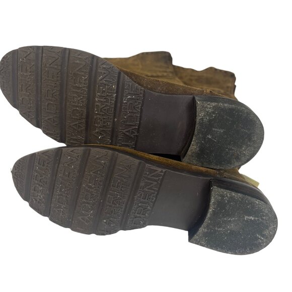 Adrienne Vittadini Leather Knee High Boots Womens Brown Size 6 M - Picture 7 of 10